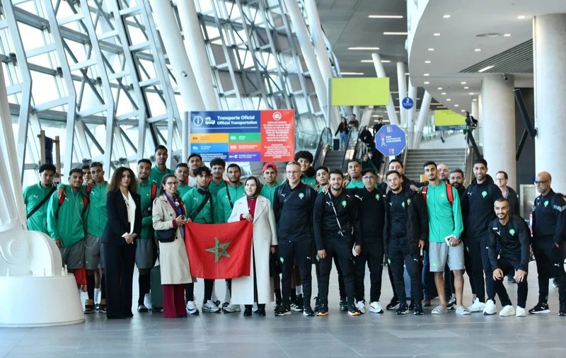المنتخب المغربي لأقل من 20 سنة يصل إلى الشيلي للمشاركة في مونديال الشباب