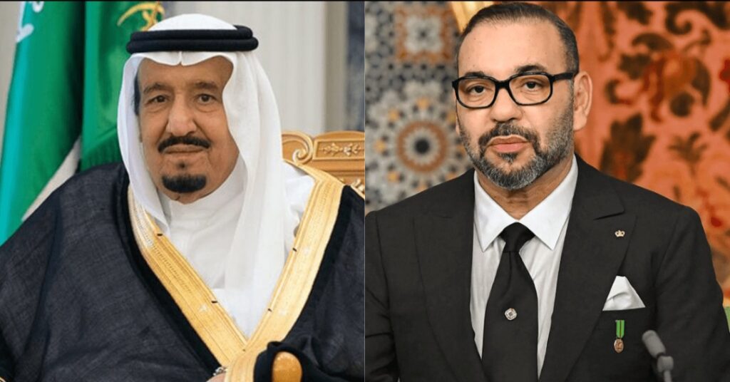 تهنئة رمضانية من خادم الحرمين الشريفين وولي عهده إلى ملك المغرب