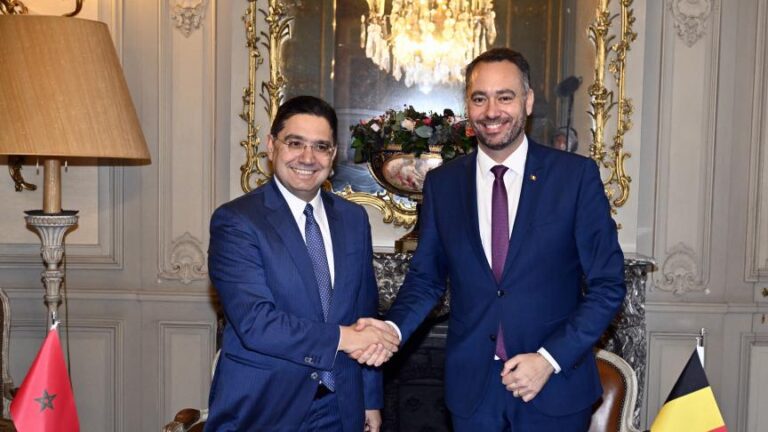 وزير الخارجية البلجيكي والمغربي بوريطة